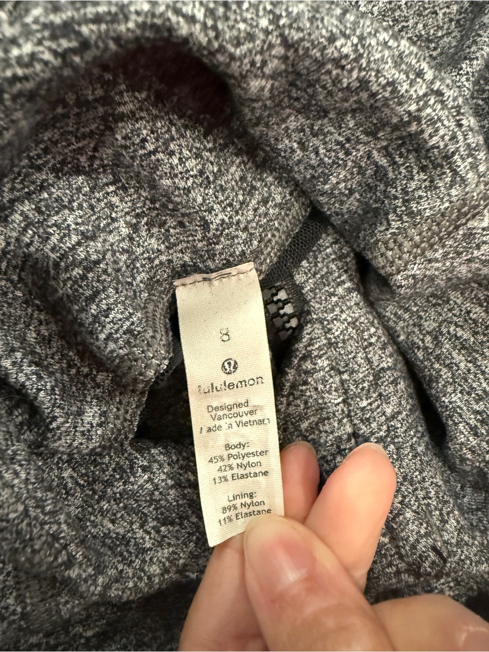 lululemon athletica Gray Marled Full-Zip Jacket - Picture 3 of 5
